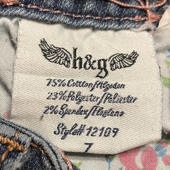 h&g Skinny Straight Jeans Size 7 Stretch Denim Mid Rise Blue - Picture 9 of 9